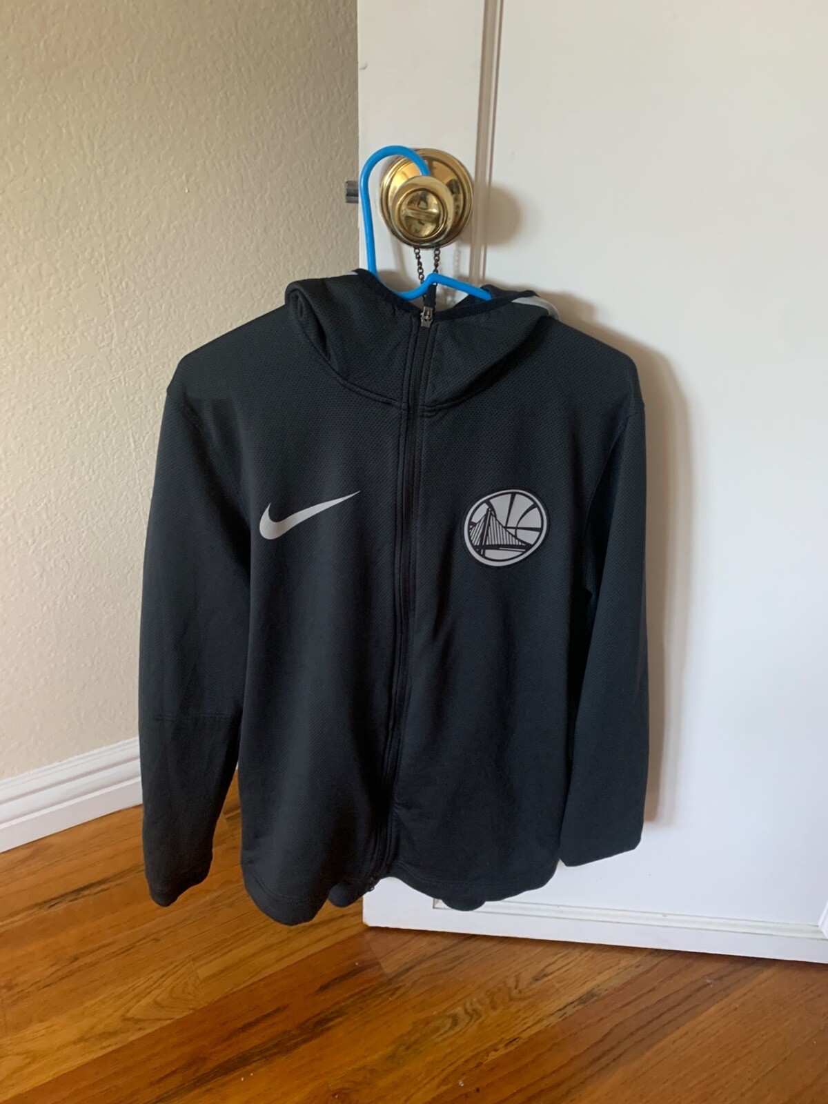 NBA Golden State Warriors NIKE Dri-Fit Showtime Full Zip Hoodie Jacket Mens  SZ L | eBay