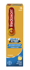 Redoxon Double Action Vitamin C and Zinc Orange Effervescent Tablets, 15 Tablets