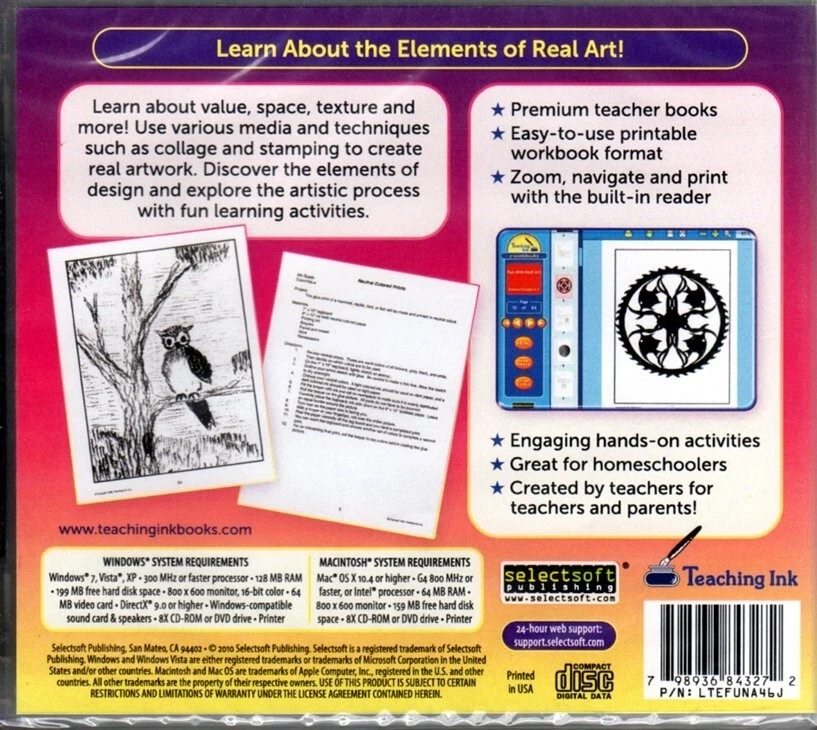 Fun With Real Art (Intermediate Grades 4-6) CD, 2010 Win/Mac - NEW in Jewel Case - Image 2 of 2
