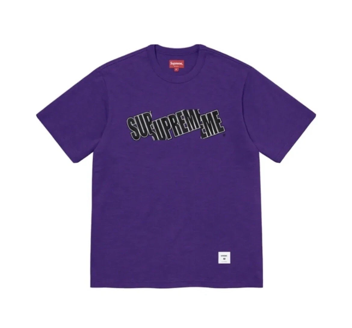 T shirt Supreme SS21 brodé logo découpé M