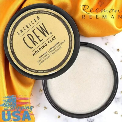 American Crew Molding Clay Strong Hold Medium Shine Hair Style 3oz Molding Clay
