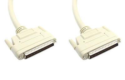 RiteAV 3ft HPDB68 M/M Half Pitch SCSI Male-Male Cable Beige