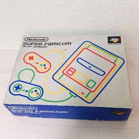 Nintendo Super Famicom Console Boxed Tested Working SFC Controller AV Cable