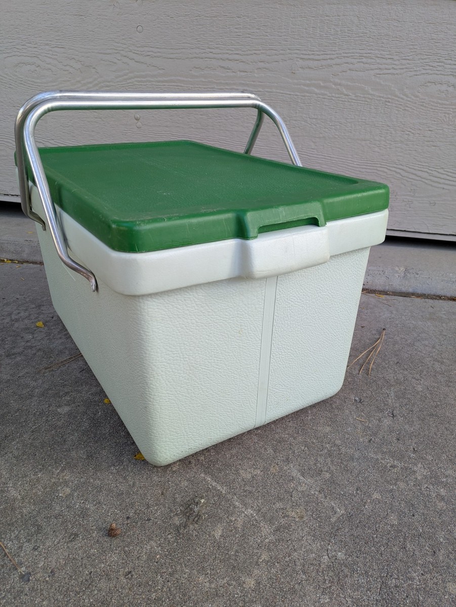 Rare Vintage 1970s Coleman Green Cooler Ice Box Chest P42 | eBay