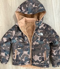 TNF The North Face Camo Coat Reversible Jacket Kids Boys Small