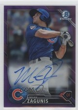 2016 Bowman Chrome Prospect Purple Refractor /250 Mark Zagunis #CPA-MZ Auto 2d9