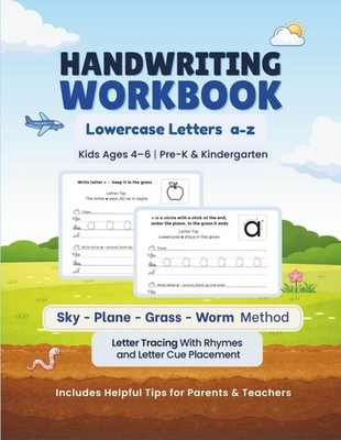 Handwriting Workbook: Lowercase Letters a z for Ages 4 6 | Pre-K &