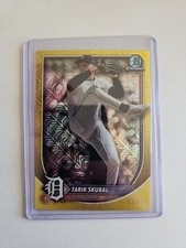 2025 Bowman Chrome - Tarik Skubal #95 Yellow Mojo Refractor /75