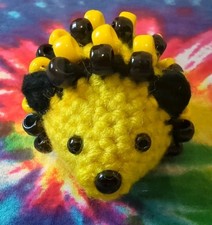 Beaded Fidget Hedgehog Handmade Bumblebee 