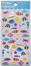 LAST Aquarium Sticker Jelly Tropical Fish Seahorse Sea Life Star Summer JAPAN