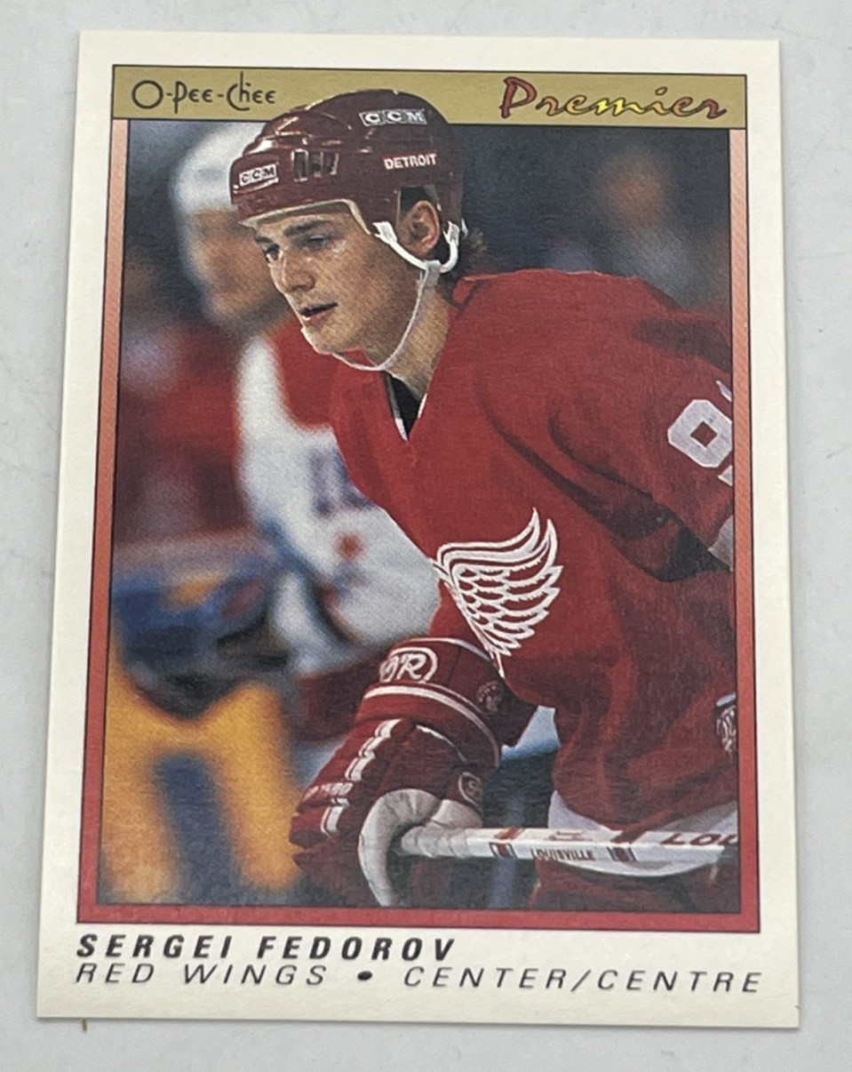 1990-91 OPC Premier #30 Sergei Fedorov RC Rookie Red Wings NM