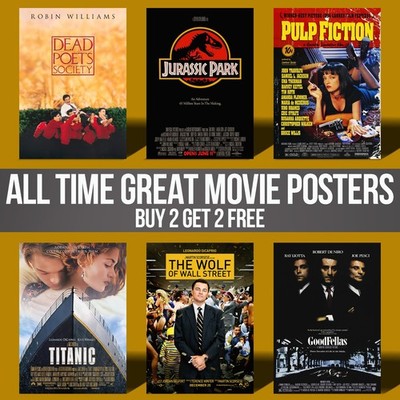 All Time Great Movie Posters Classic Cinema Modern Filmplakat Wandbilder Drucke