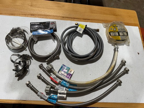 Plumbing Supply Lot - Stainless Braided Supply Linkes, Eastman , Hose (#623)