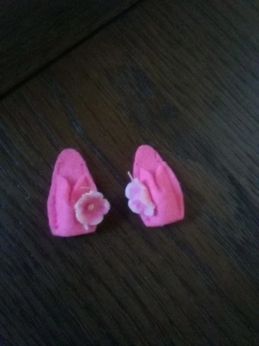 Vintage Barbie doll 1968 "Dreamy Pink" Original Slippers Only! Htf!
