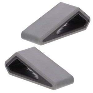 2Pcs Support réutilisable pour ordinateur portable Riser Black réglable pour l'utilisation du bureau