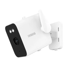 EVERSECU 2K Outdoor Corded WiFi Bullet Camera Bulit-in 5000mA Batteries
