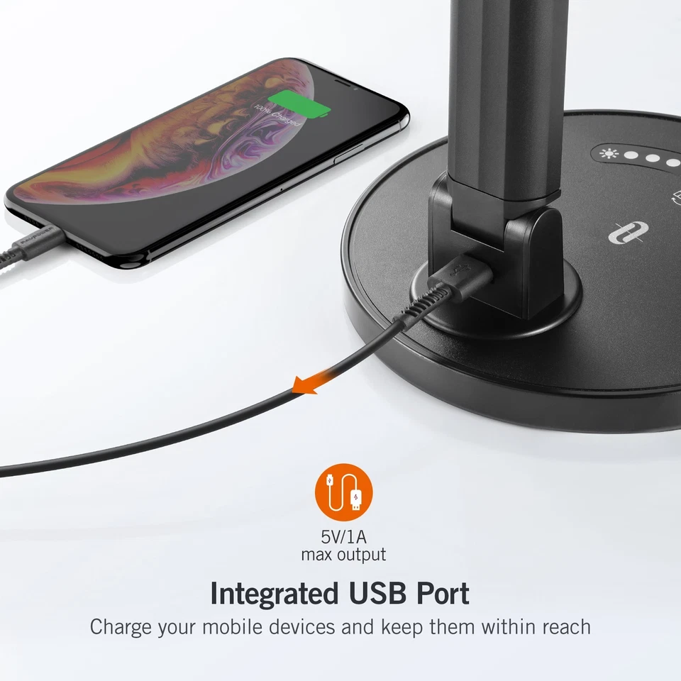 Taotronics TT-DL13 LED-Schreibtischlampe Schwarz - Bild 3 von 4