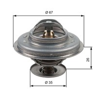 Gates Thermostat (TH11687G1) FüR Volvo 760 BMW 5 3 240 V70 II 940 780 960 740
