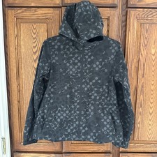 Women  s Lululemon packable water repellent jacket hoodie full zip size 4 black