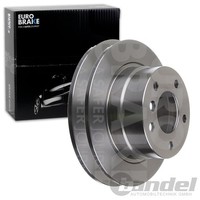 2X Eurobrake Bremsscheiben 272Mm Voll Hinten Passend FÜR BMW 3 | 5815201538