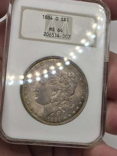 1884-O Morgan Silver Dollar NGC MS64 S$1 New Orleans Minted Fatty