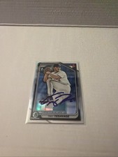 Trey Yesavage Signed 1st Bowman Chrome Refractor Toronto Blue Jays World Series