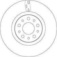 2X TRW DF6933 Bremsscheibe Passend FüR Fiat