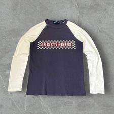 Vintage 90s Hysteric Glamour Raglan T Shirt Purple White Japan