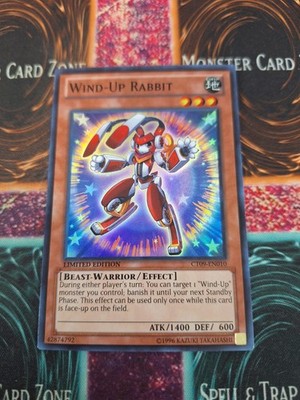 Yugioh Wind-Up Rabbit CT09-EN010 Super Rare Limited Near Mint