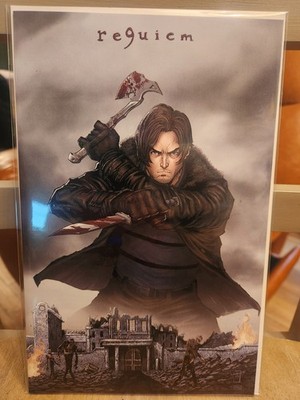 RESIDENT EVIL RE9UIEM EXCLUSIVE JONATHAN URIBE ARTBOOK LTD 80 WITH COA