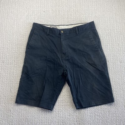 Y2K Volcom Shorts Mens Size 33 Black Chino Skate Walk Flat Front Casual Surfer