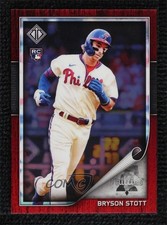 2022 Topps Transcendent Collection Chrome Red Refractor 3/4 Bryson Stott 19hu
