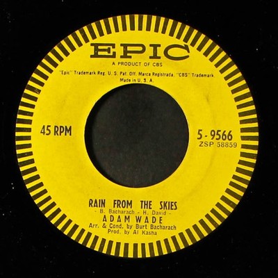ADAM WADE: rain from the skies / don't let me cross over EPIC 7'' Single 45 RPM