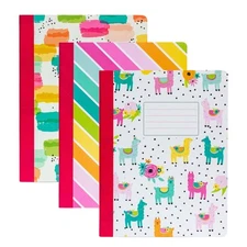Pukka Pad 3 Pack Color Wash Composition Notebooks 140 Pages Stylish Designs