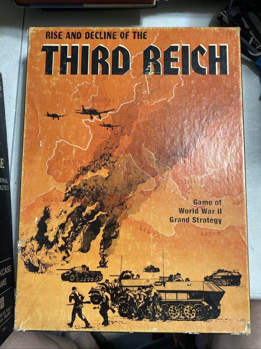 趣味 RISE AND DECLINE OF THE THIRD REICH Vintage WWII Strategy Board Game Rise and Decline of the THIRD