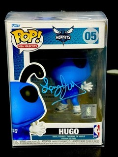 Larry Johnson Signed Funko Pop Charlotte Hornets Mascot PSA Certified