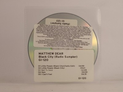 MATTHEW DEAR BLACK CITY (F46) 5 Track Promo CD Single including Plastic Sleeve 