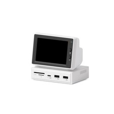 HD 960x640 Mini PC Monitor USB C Docking Station 3.5-in IPS Screen Support HDMI