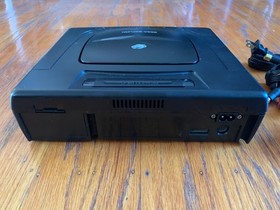 Sega Saturn black console system + Saroo cartridge + wireless controller lot