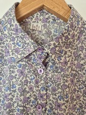 Liberty London Tana Lawn Meadow Print 100 % Baumwolle Shirt Größe 12 von Nightingales