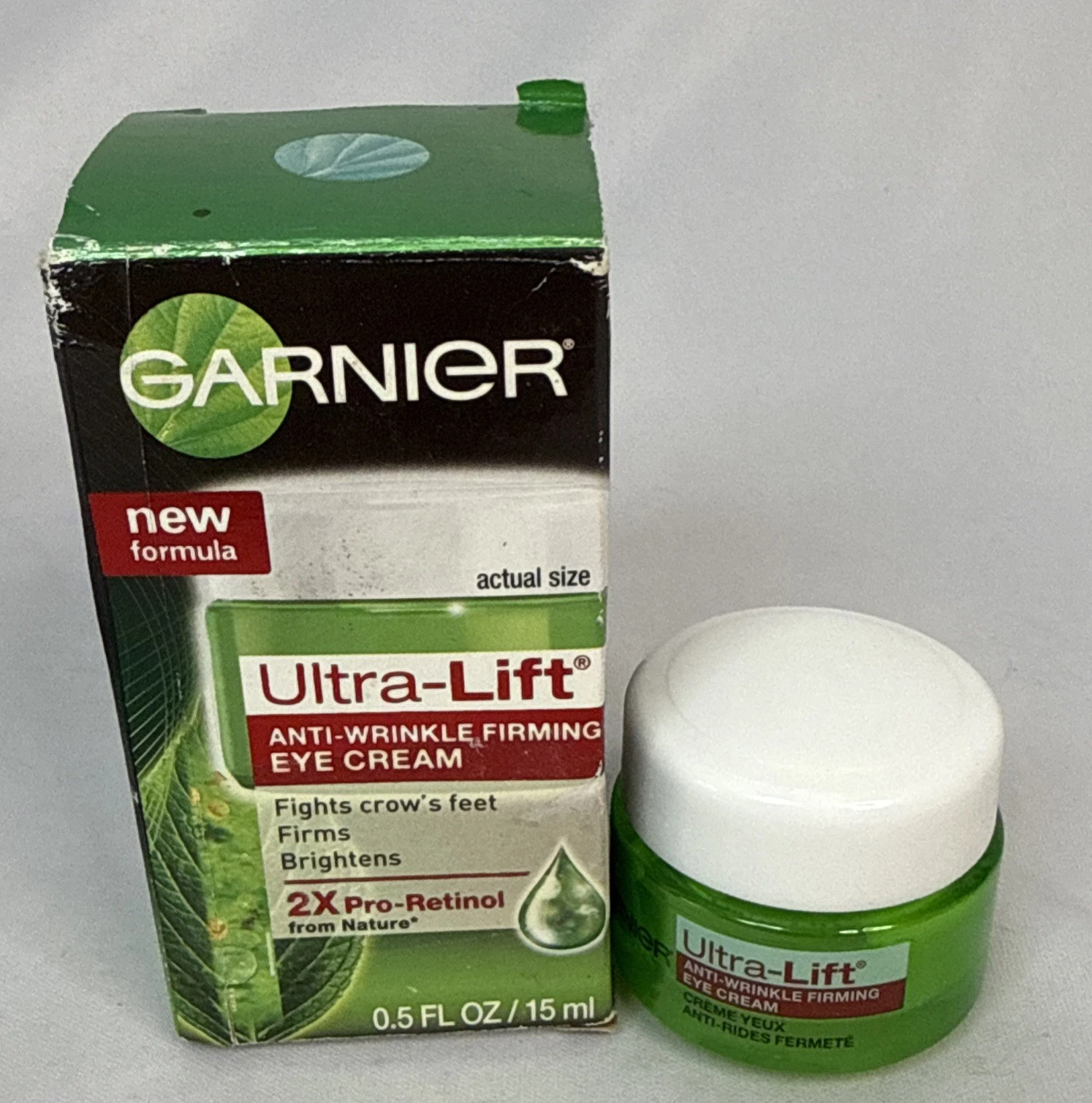Garnier Ultra Lift Anti Wrinkle Firming EYE CREAM .5 fl oz / 15 ml
