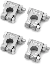 QWORK Military Spec Battery Terminals, 2 Pairs Negative and Positive 2 