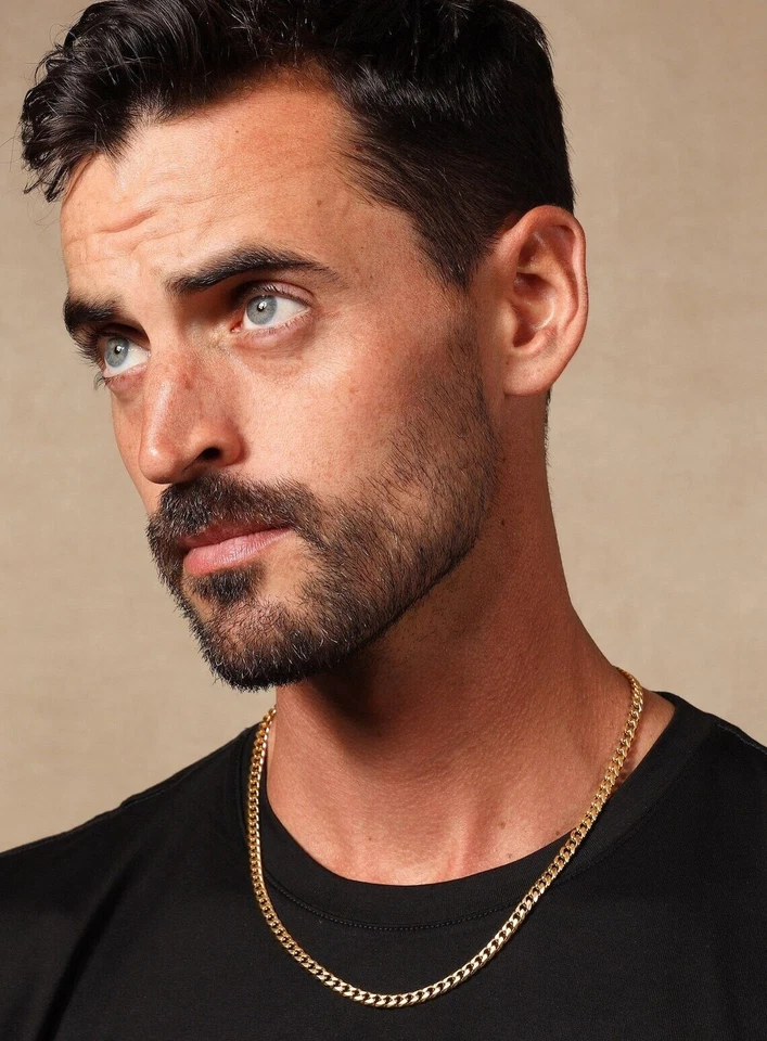 14k Yellow Gold Plated Over 925 Sterling Silver Miami Cuban Curb Chain - Italian - Image 2 of 4