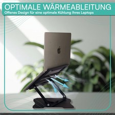 AISENS Laptop/Tablet Ständer Verstellbar - 7 Höhen, Klappbar, Trägt Bis 3 Kg, Silber