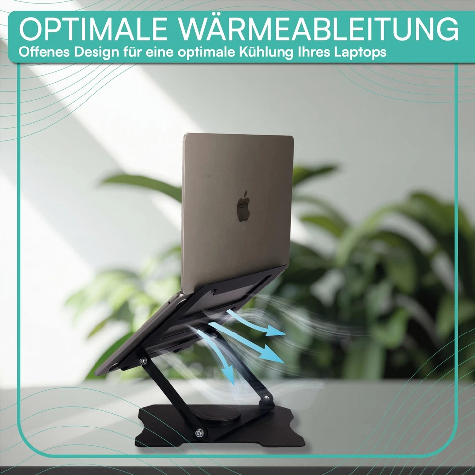 Laptop Stand 360° Rotating Height Adjustable Notebook Holder Notebook Stand - Image 4 of 4