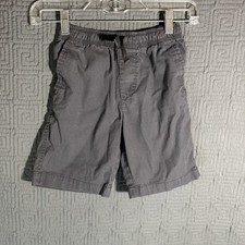 Wonder Nation Shorts Boys Size Small 6-7 Grey Gray Elastic Waist Drawstring