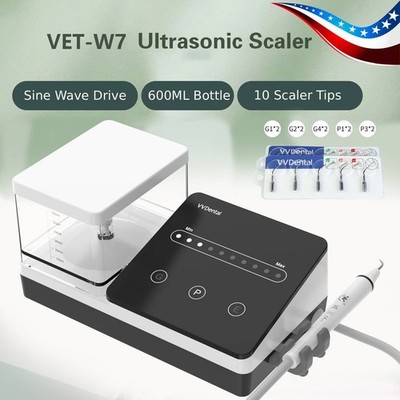 Dental Ultrasonic Piezo Scaler 600ml Bottle 10*Tips Handpiece Fit EMS Woodpecker