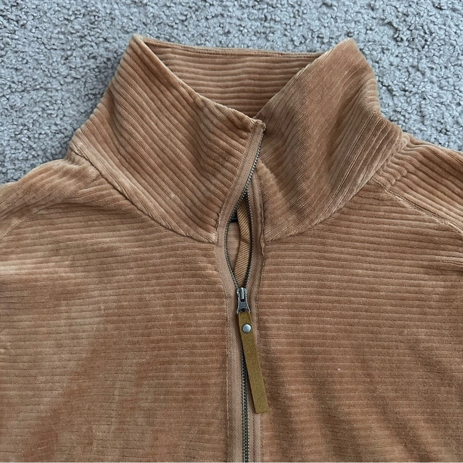prana escambia 1/2 zip cropped pullover sweatshirt