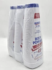 x3 Ammens Original Powder Talc Free Clean Formula 11 Ounces Each
