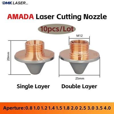 10X OEM For Amada AM25 D25 H20 M12 Laser Cutting Nozzles For Laser cutting Head